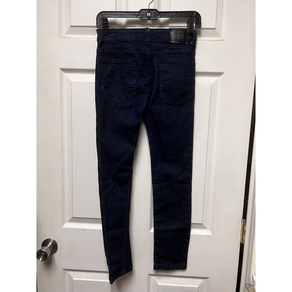 🍁Kaalu Premier Boys Size 12 Blue Jeans No Rips 26” Waist School Pants 341203 - Picture 4 of 12